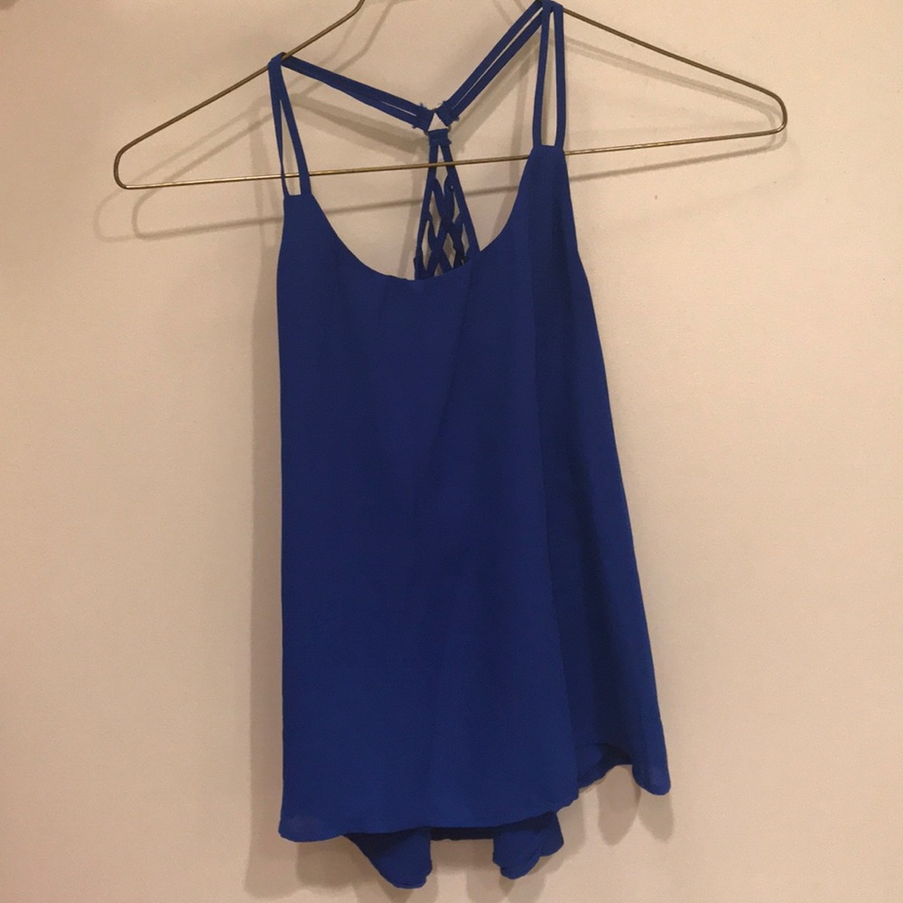 Blue tank top